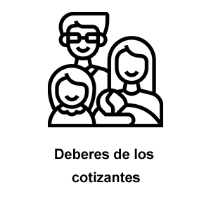 Deberes de los cotizantes