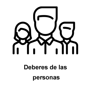 Deberes de las personas